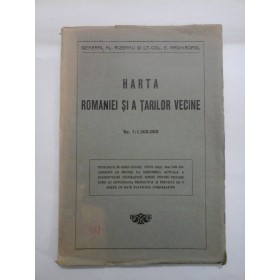 HARTA ROMANIEI SI A TARILOR VECINE - Rizeanu ,Arghiropol - 1935